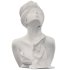 Porcelain Ceramic Floral Bust Sculpture - Thumbnail 6