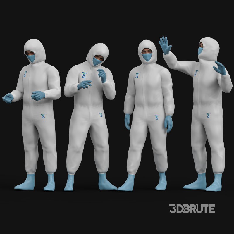 Laboratory Scientist Man 04 poses Image 3