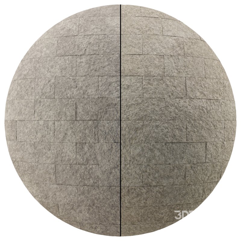 Split Face Stone wall 01 (Seamless) Image 6