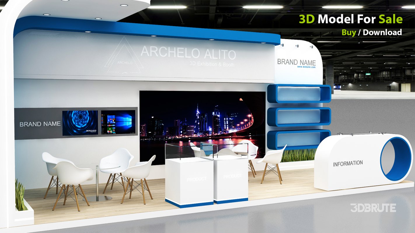 exhibition 3d model Image 3