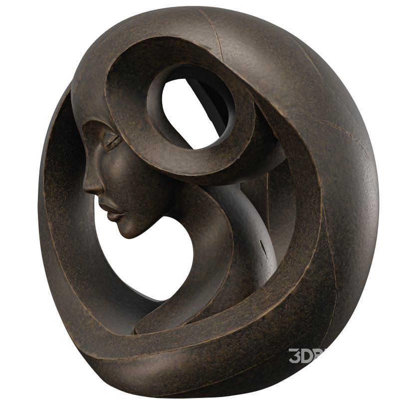 Abstract Profile Flowing Form Sculpture Image 2