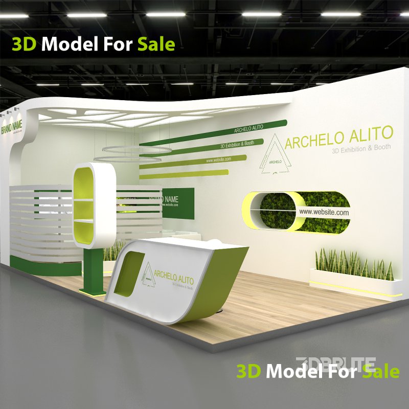 3D Stand Booth Model Image 7