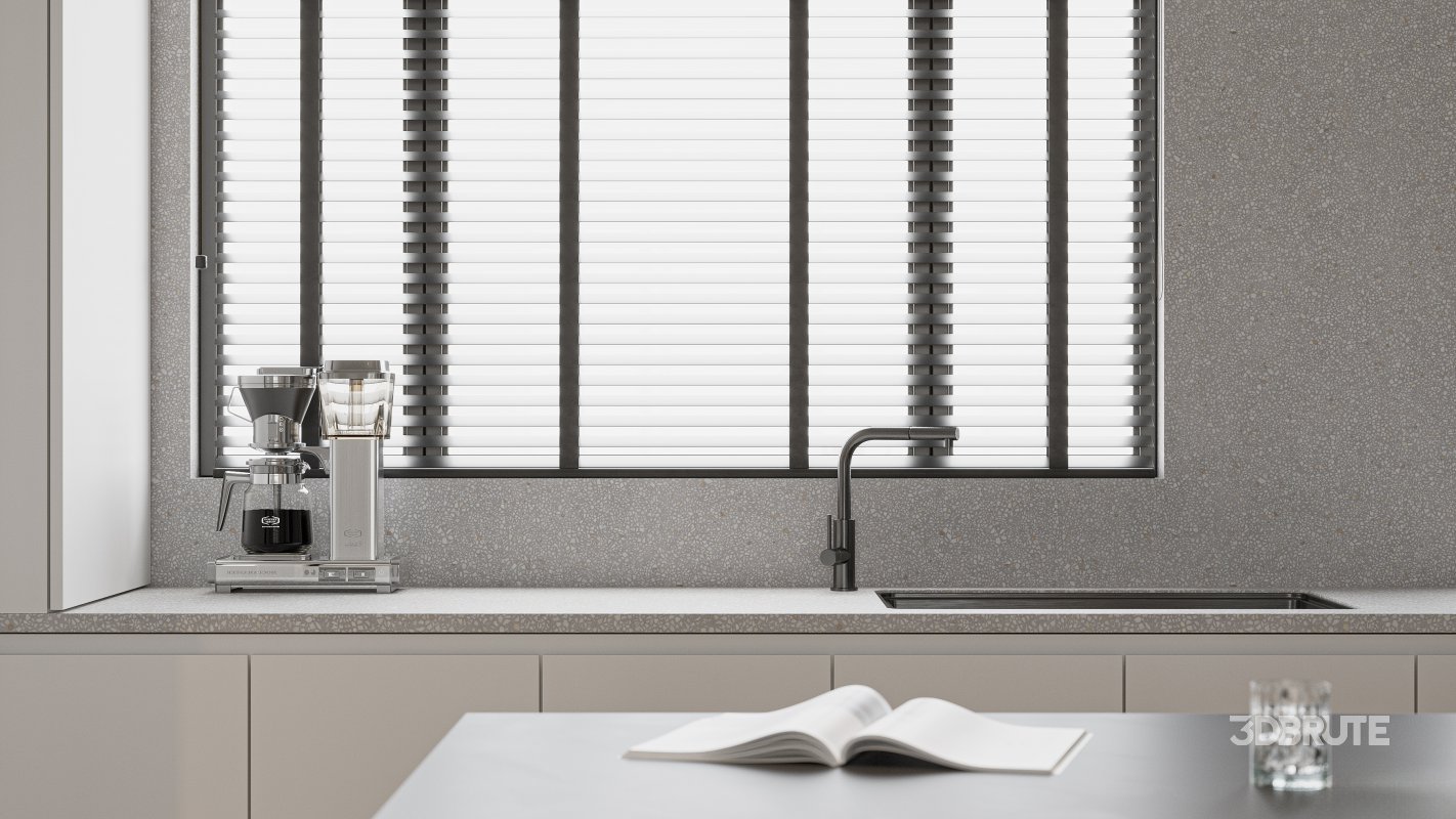 Modern living room and dining room interior scene Image 5