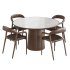 Amare Dining Armchair and Skye Round Dining Table-fourhands - Thumbnail 3