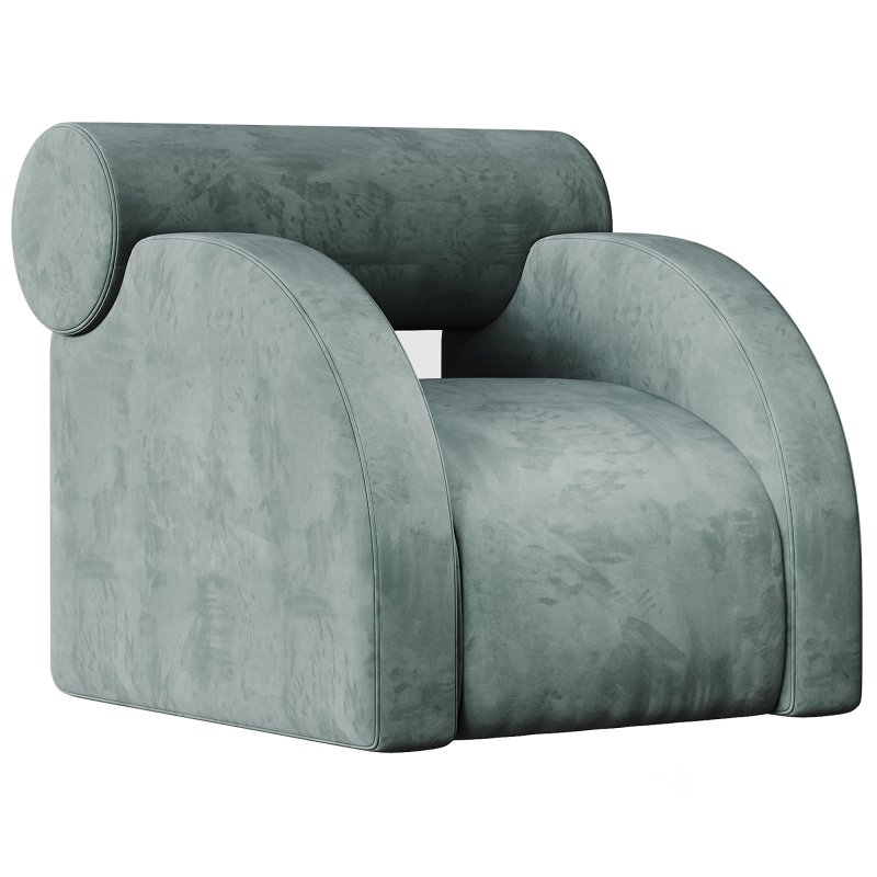 Fabric Armchair with Armrests By Paolonesi Image 4