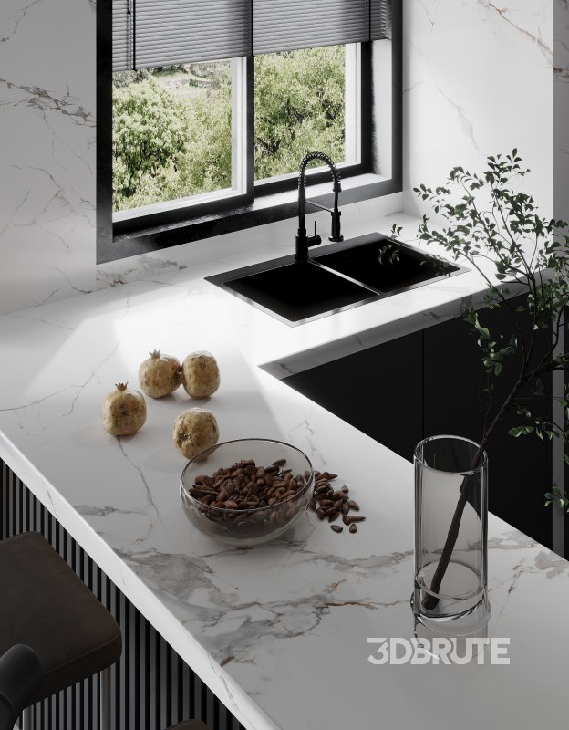 Modern living room and dining room interior scene Image 7