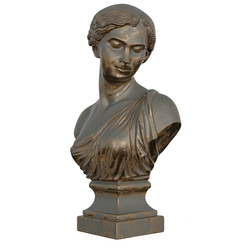 Antique Classical Greek Goddess Bust Image 1