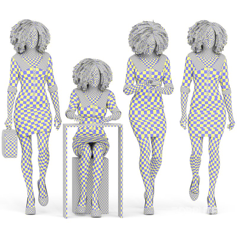 Official Woman in 04 Poses 03 Image 3