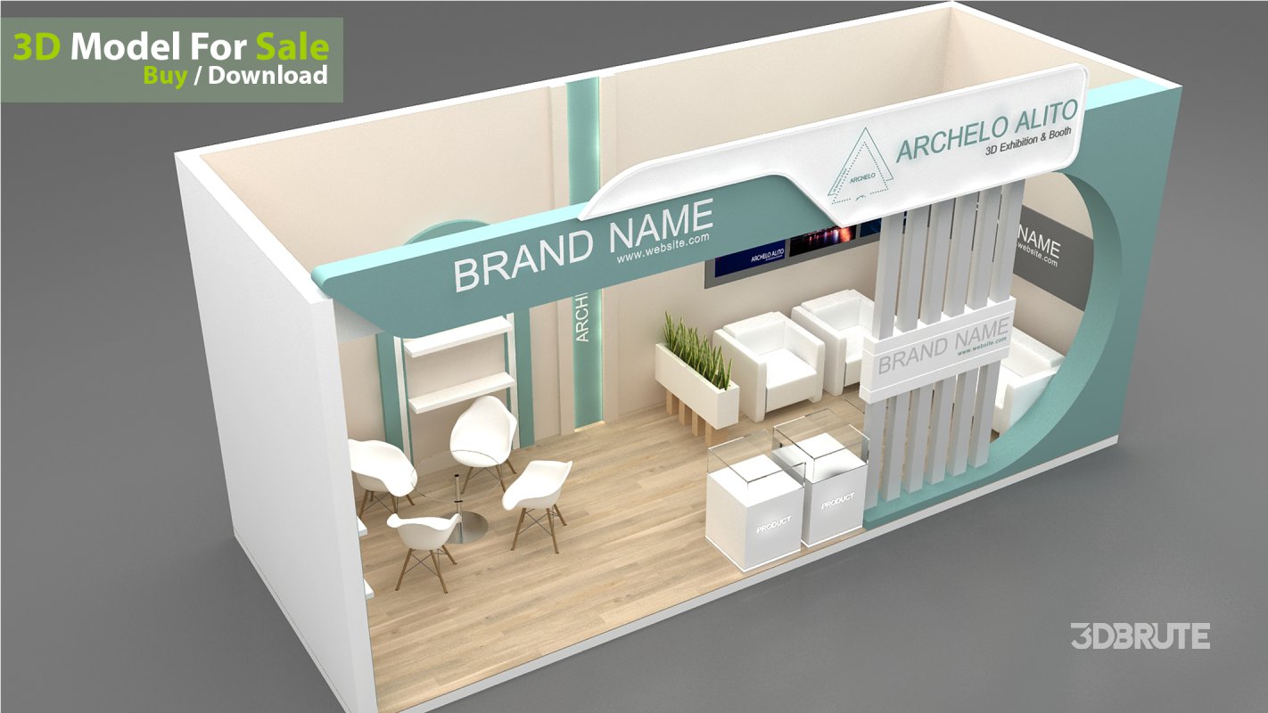 3d kiosk booth exhibition Image 5