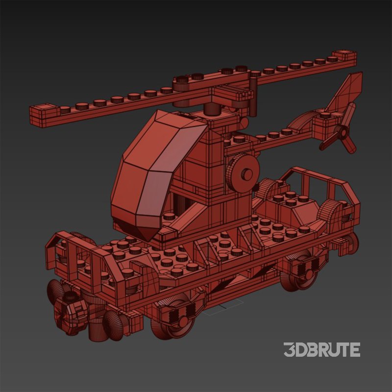 60098 Heavy haul train vagone Helicopter Image 7
