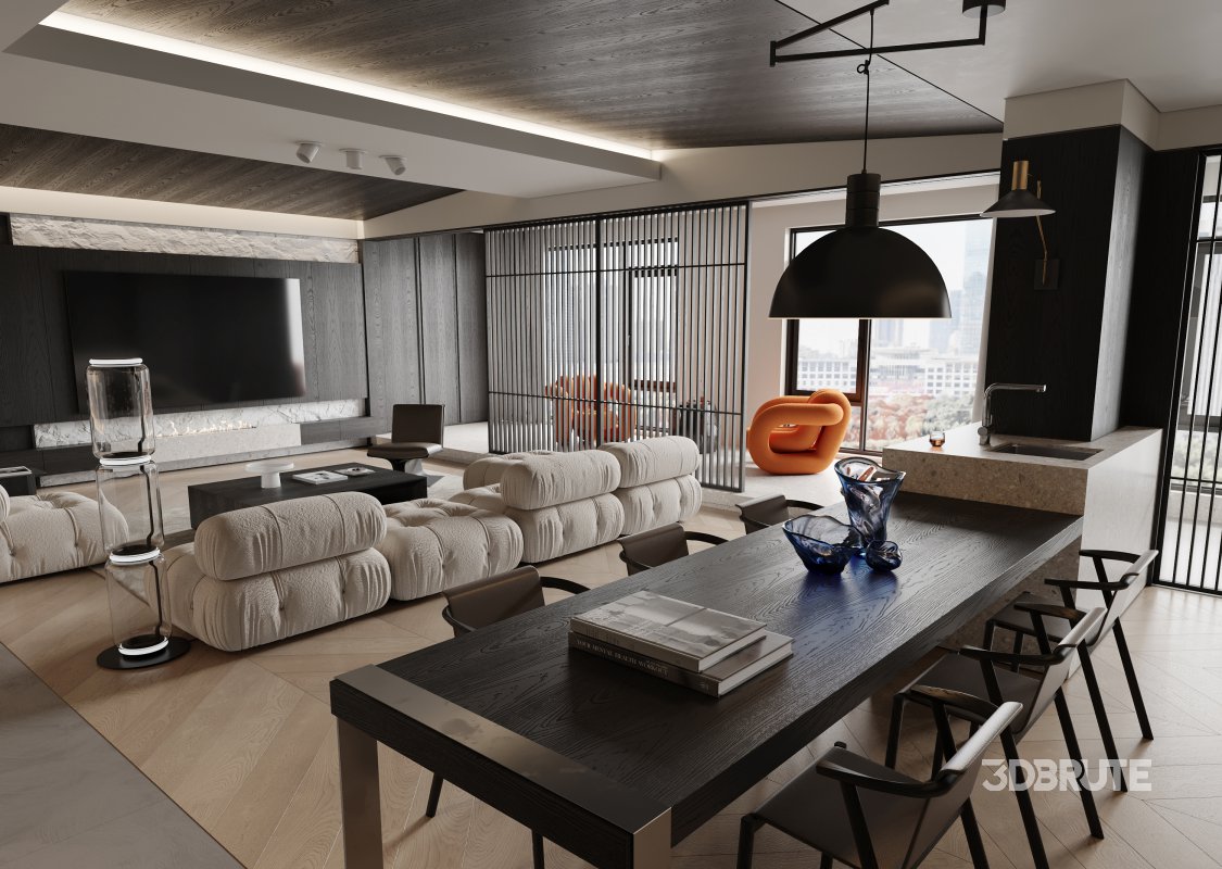 living room dining room Image 5