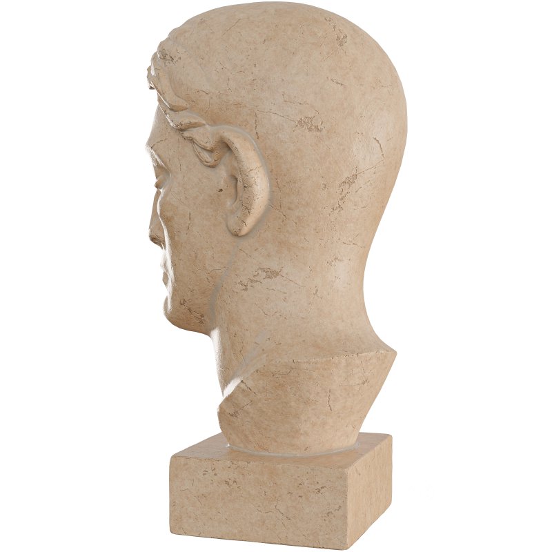 Ancient Greek Man Head Statue Image 3