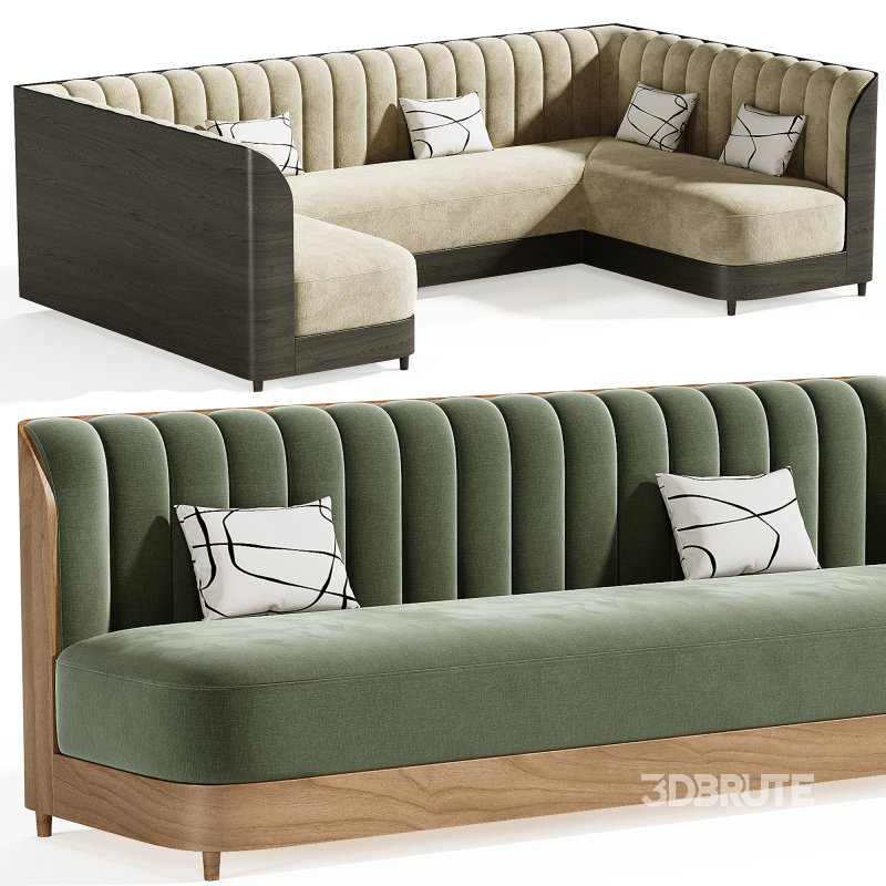 Brittany Restaurant Sofa Image 5