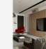 Modern living room and dining room interior scene - Thumbnail 3