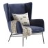 Kasen Belfast Navy Lounge Chair - Thumbnail 4
