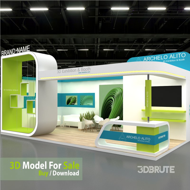 3d kiosk booth exhibition Image 2