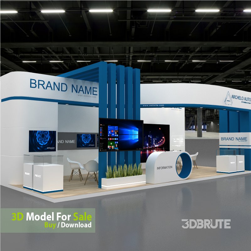 3D Exhibition Booth Model Image 4