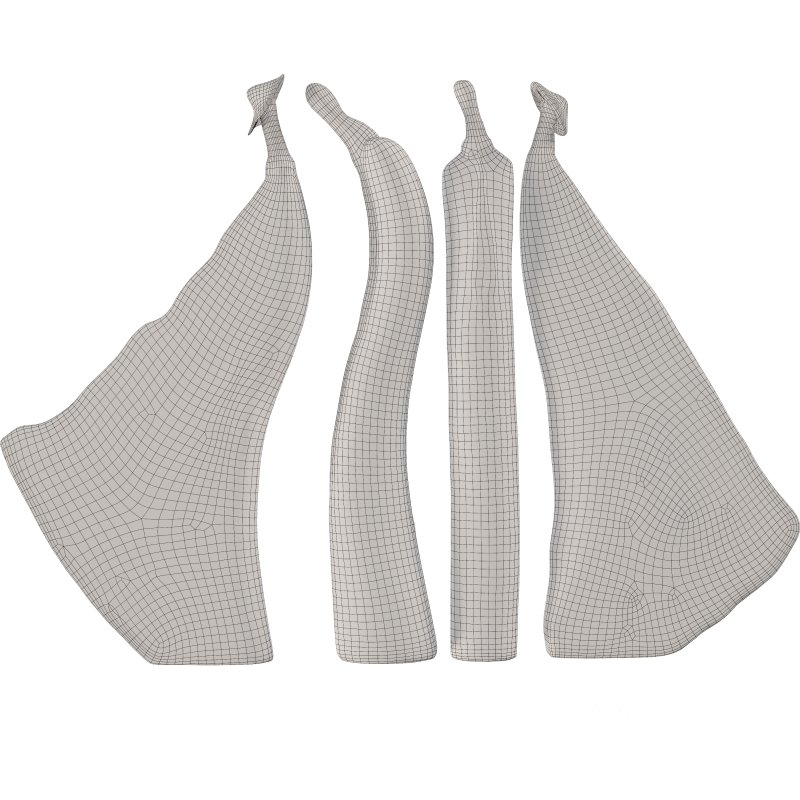 Narrow Whimsical Couple Sculpture Set Image 1