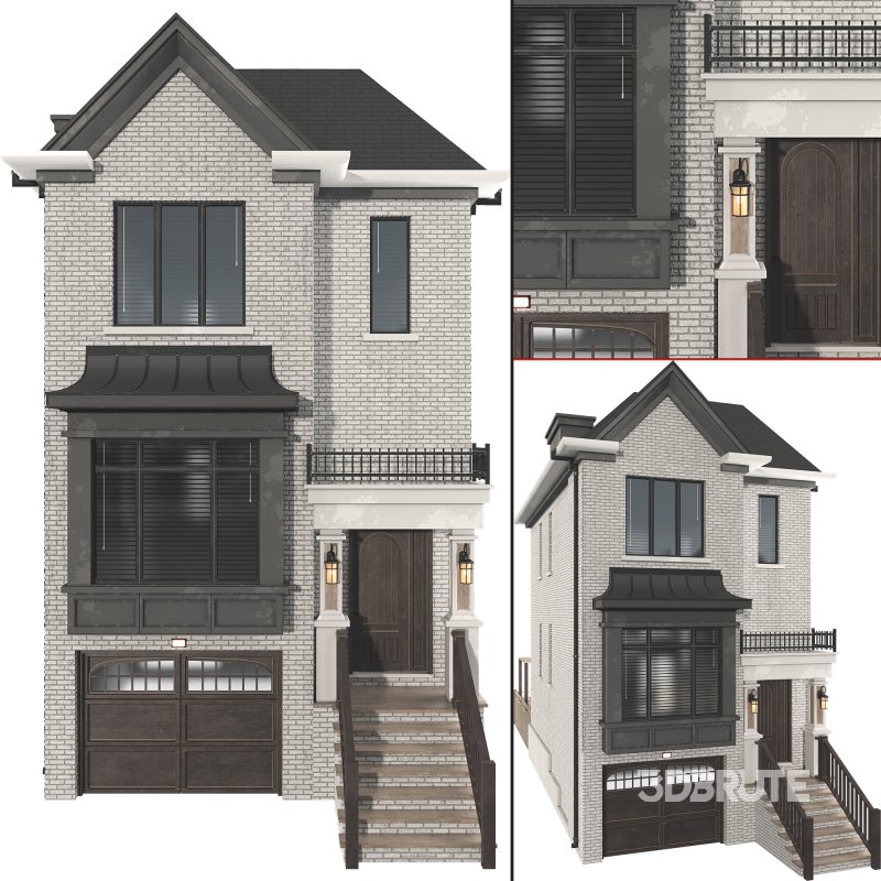 brick house with a pitched roof 02 Image 2