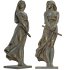 Antique Elegant Woman Sculpture with Flute - Thumbnail 6