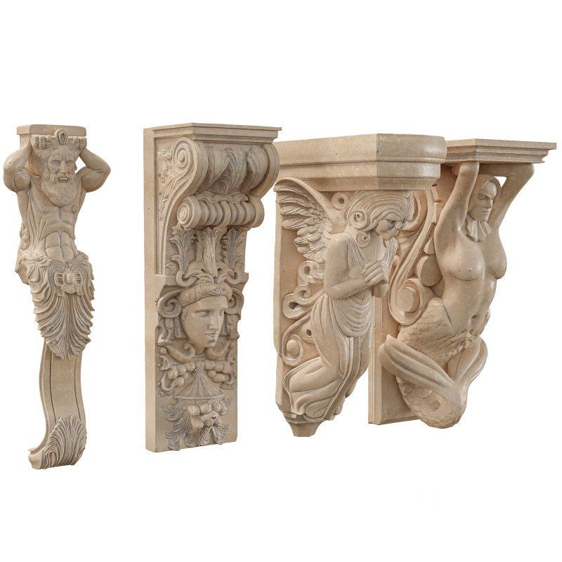04 Victorian-Style Decorative Stone Bracket Collection Image 2