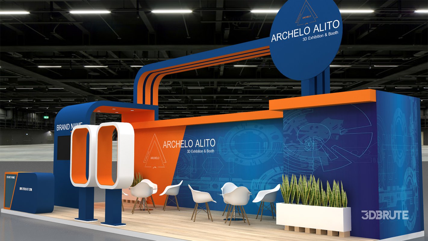 3d kiosk booth exhibition Image 5