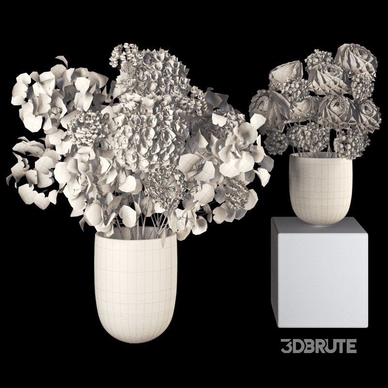 Bouquet with peony and hydrangeas Image 7