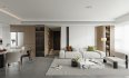 Modern living room and dining room interior scene - Thumbnail 5