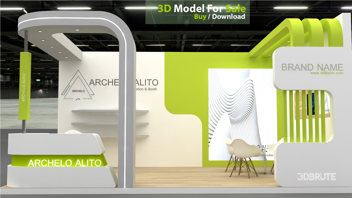 3D Exhibition Booth Model Image 2
