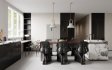 Modern living room and dining room interior scene - Thumbnail 6