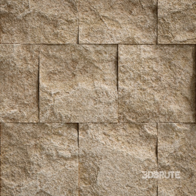Split Face Travertine 02 (Seamless) Image 2