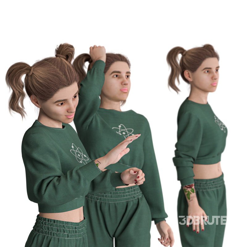 Casual Teenager 03 poses Image 6