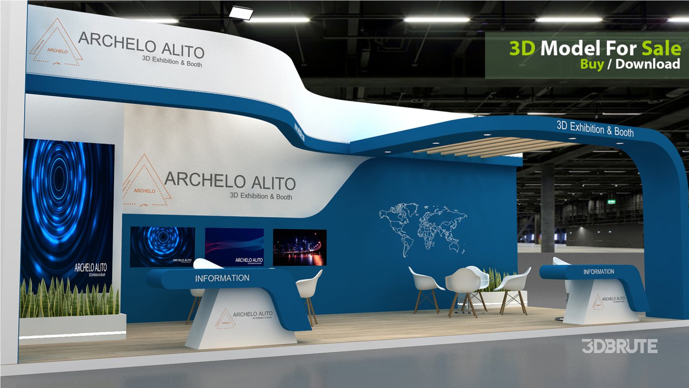 exhibition 3d model Image 4
