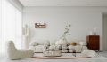 Modern living room and dining room interior scene - Thumbnail 3