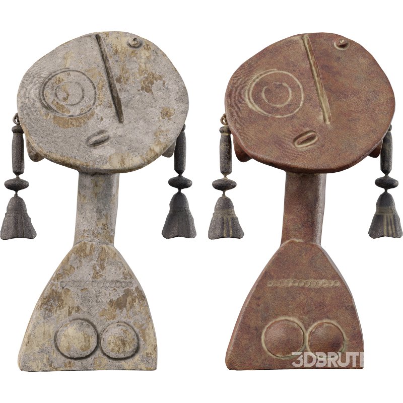 Tribal Ancestor Mask Abstract Cultural Image 2