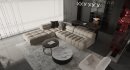 Modern living room and dining room interior scene - Thumbnail 2