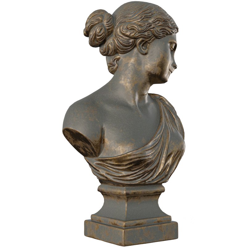 Antique Classical Greek Goddess Bust Image 2