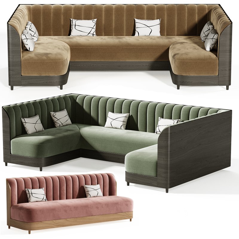 Brittany Restaurant Sofa Image 2