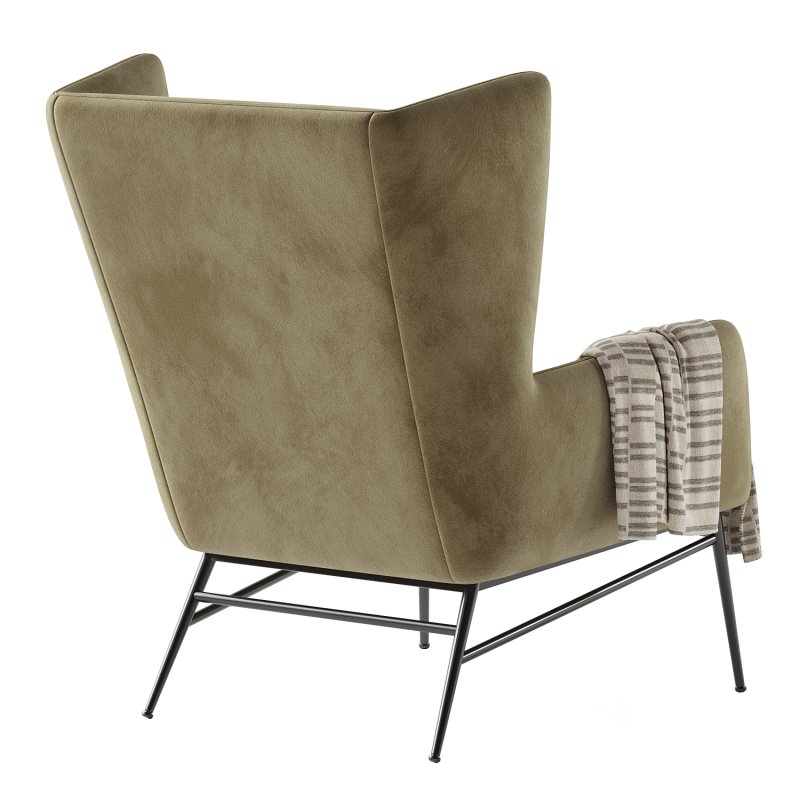 Kasen Belfast Navy Lounge Chair Image 6