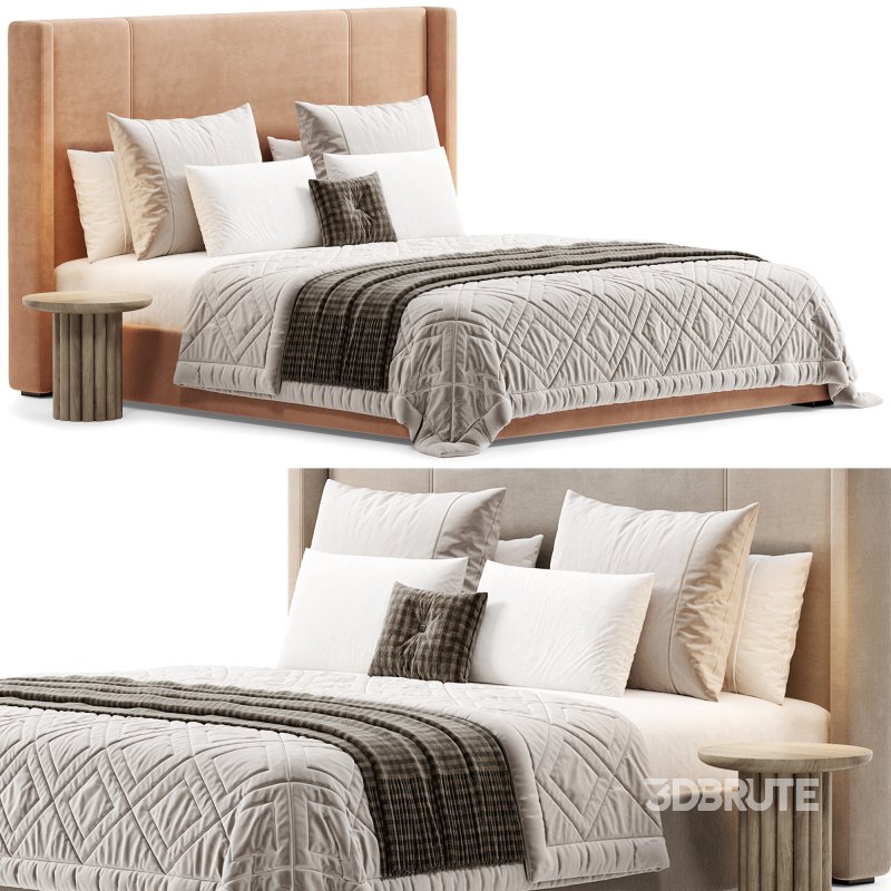 Bed With High Headboard Norman By Lavsit Image 6
