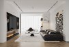 Modern living room and dining room interior scene - Thumbnail 4