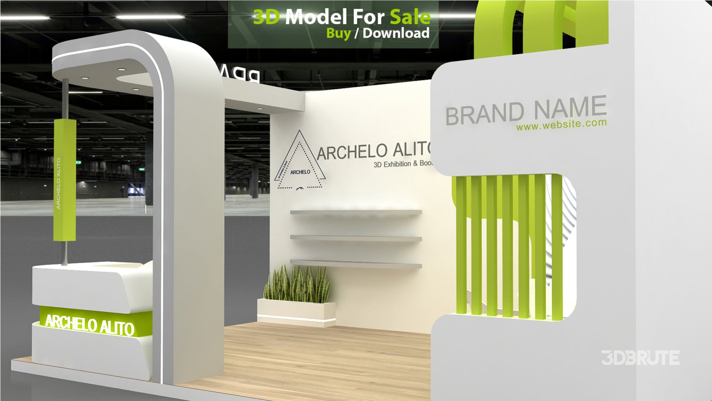 3D Exhibition Booth Model Image 1