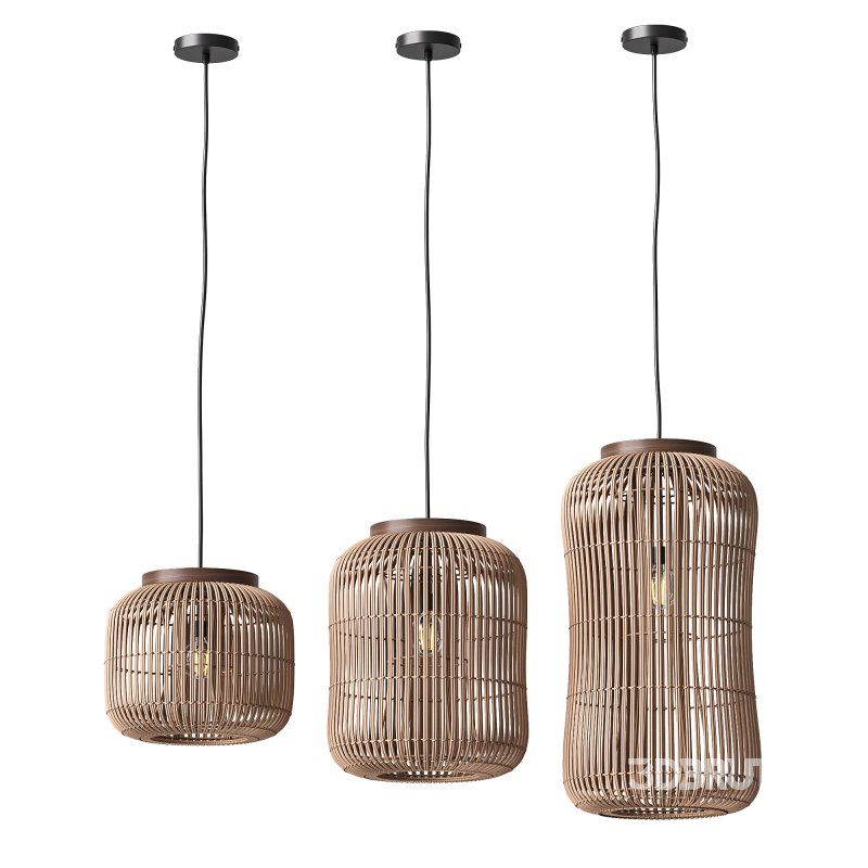 Natural Rattan Hanging Lamp Image 3