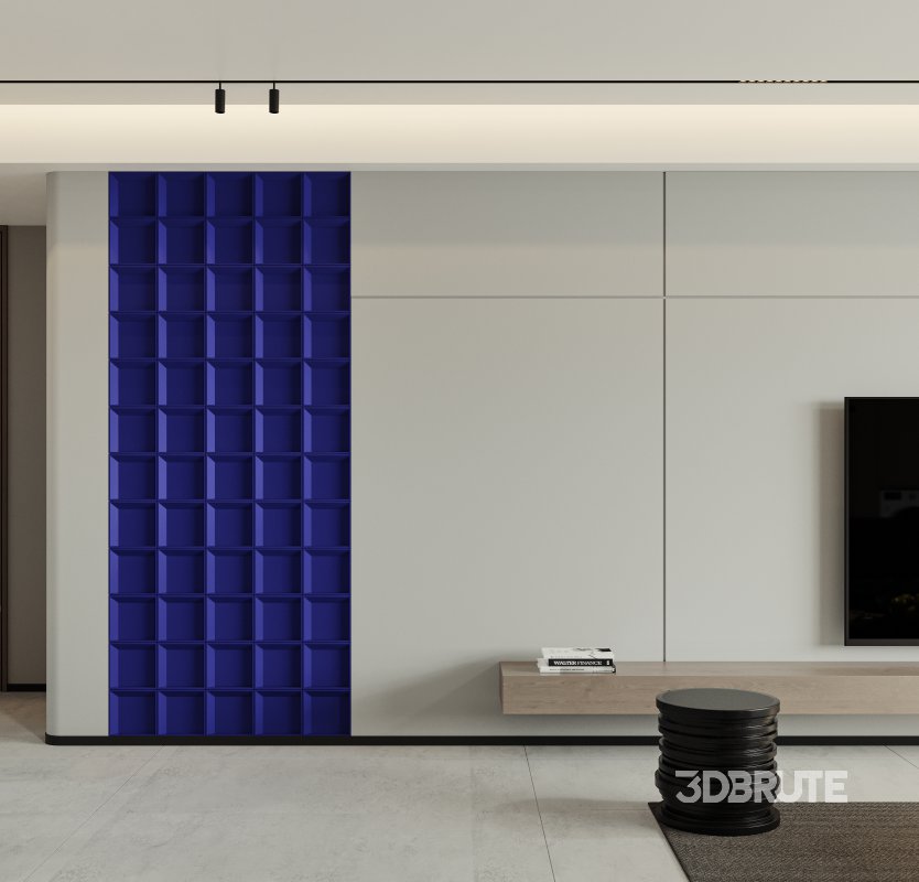 Modern living room and dining room interior scene Image 3