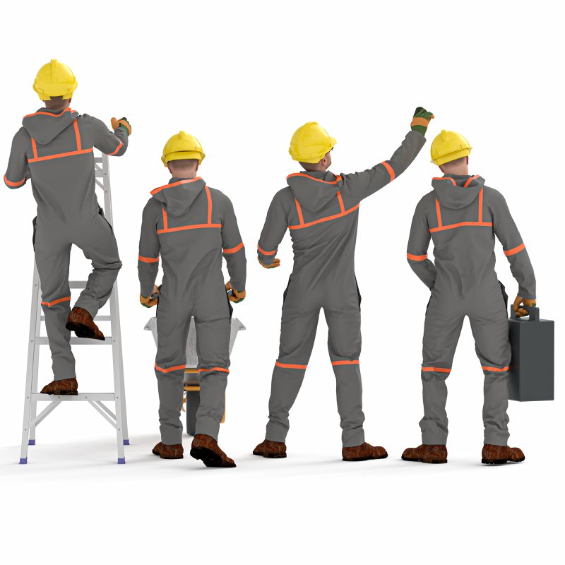 Worker labor man 04 poses Image 3