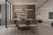 Modern living room and dining room interior scene - Thumbnail 4