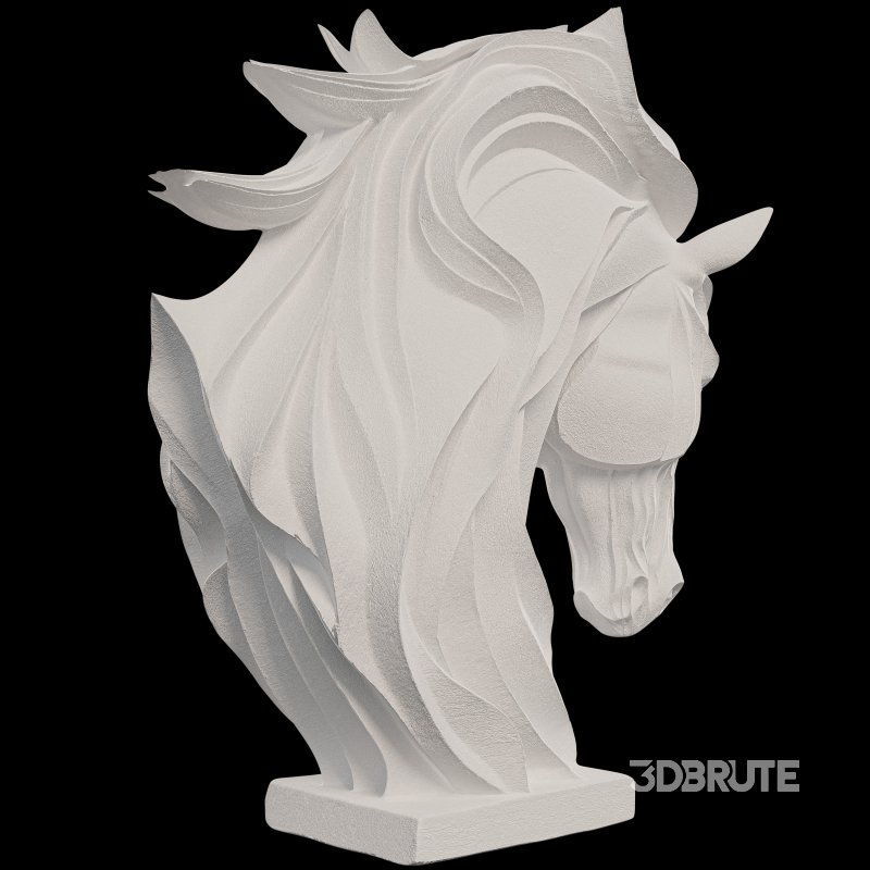 Horse Head Statue Image 1
