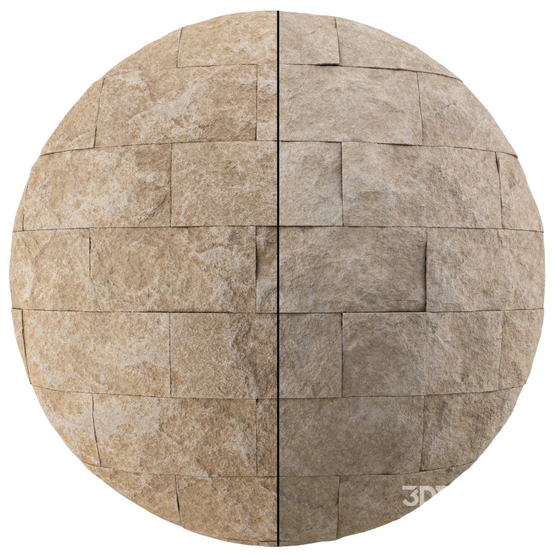 Split Face Travertine 03 (Seamless) Image 6