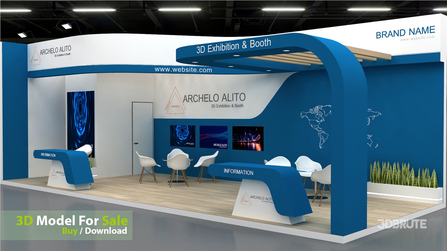 exhibition 3d model Image 1