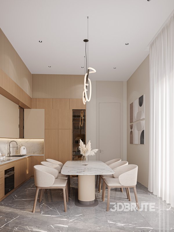 Modern Kitchen Interior Image 3